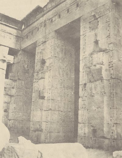 (Médinet Habou, Palast von Ramses II, 2. Hof, Ostseite) von John Beasly Greene